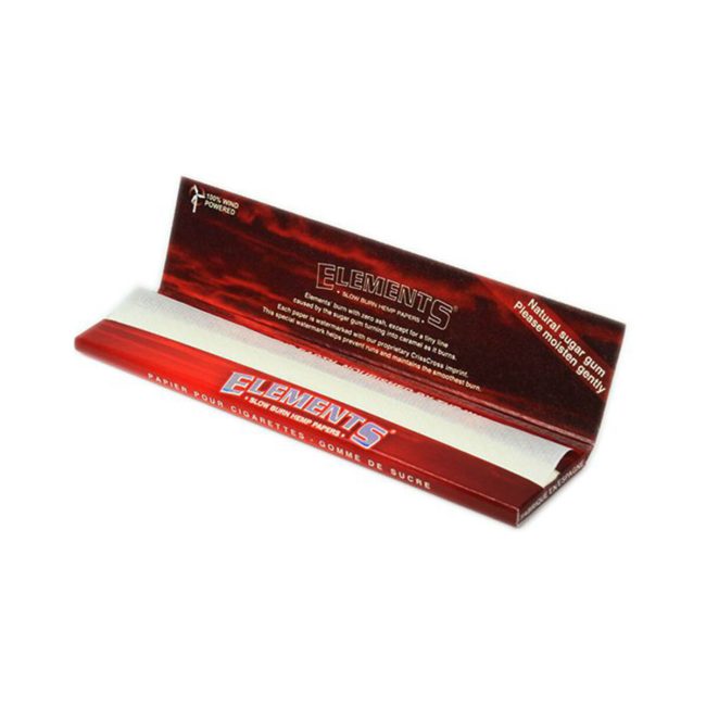 Cartine Elements Rosse Red King Size Slim – Scatola da 50 Libretti dettaglio prodotto