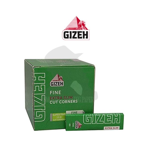 Cartine Gizeh Fine Corte Extra Slim Cut Corners – Scatola da 50 Libretti