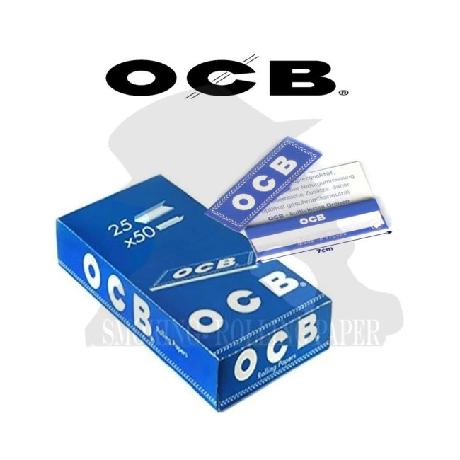 Cartine OCB Blu Corte Blue Canapa e Lino – Sigarette – Scatola da 25 Libretti