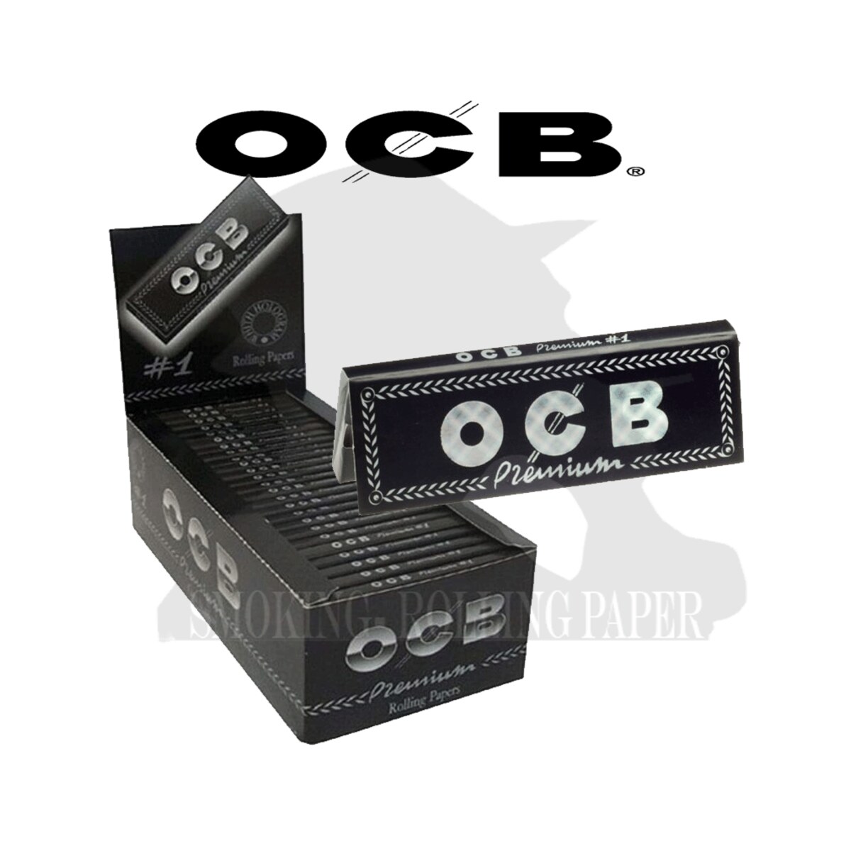 Cartine OCB Nere Premium Black Corte Singole – Scatola da 50 Libretti
