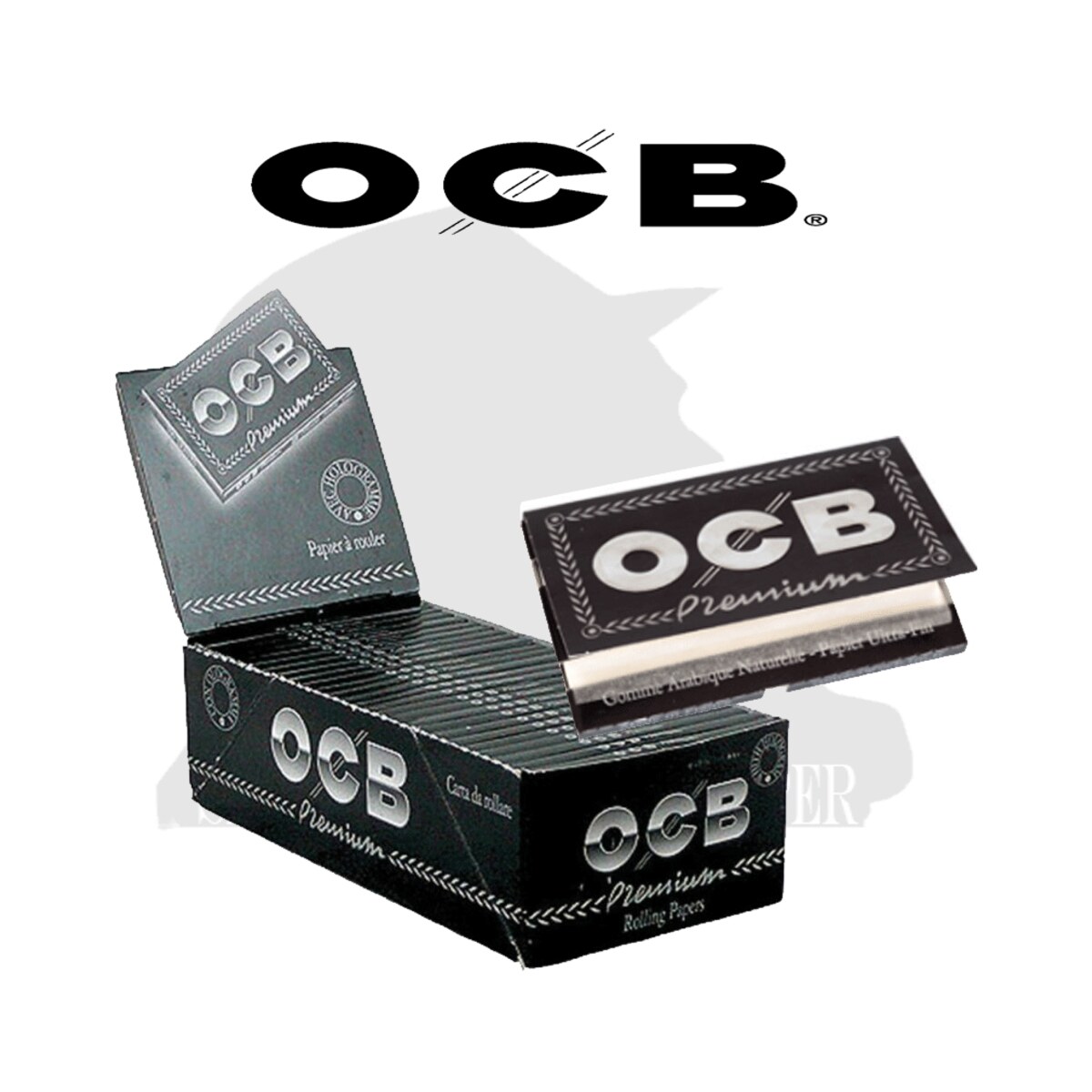 Cartine OCB Premium Nero Doppie Corte – Double Black – Scatola da 25 Libretti