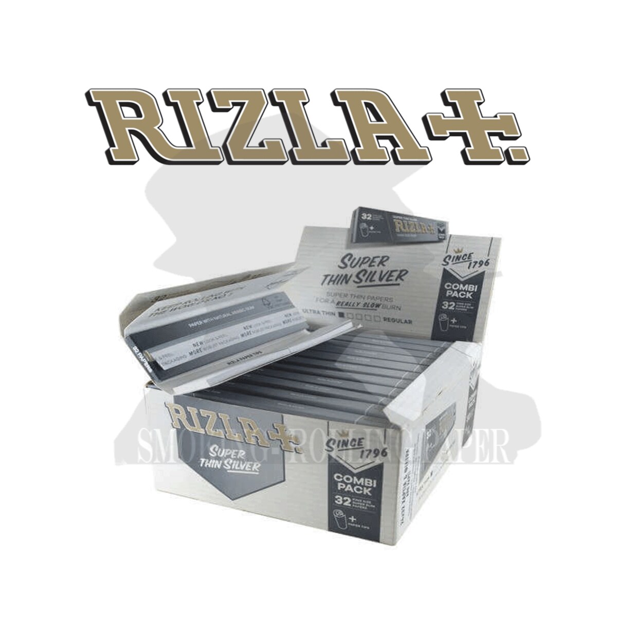 Cartine Rizla Argento King Size Slim Thin Silver con Filtri in Carta – 24 Libretti