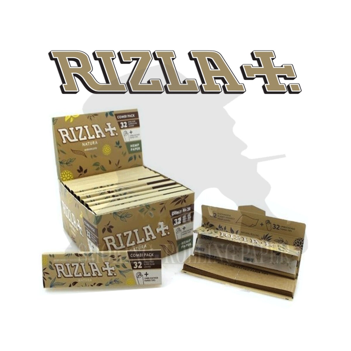 Cartine Rizla Natura Canapa King Size Slim con Filtri – 32 Libretti