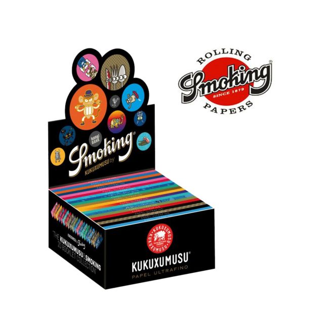 Smoking Kukuxumusu Ultra Fine King Size Slim Rolling Papers – 50 Booklets
