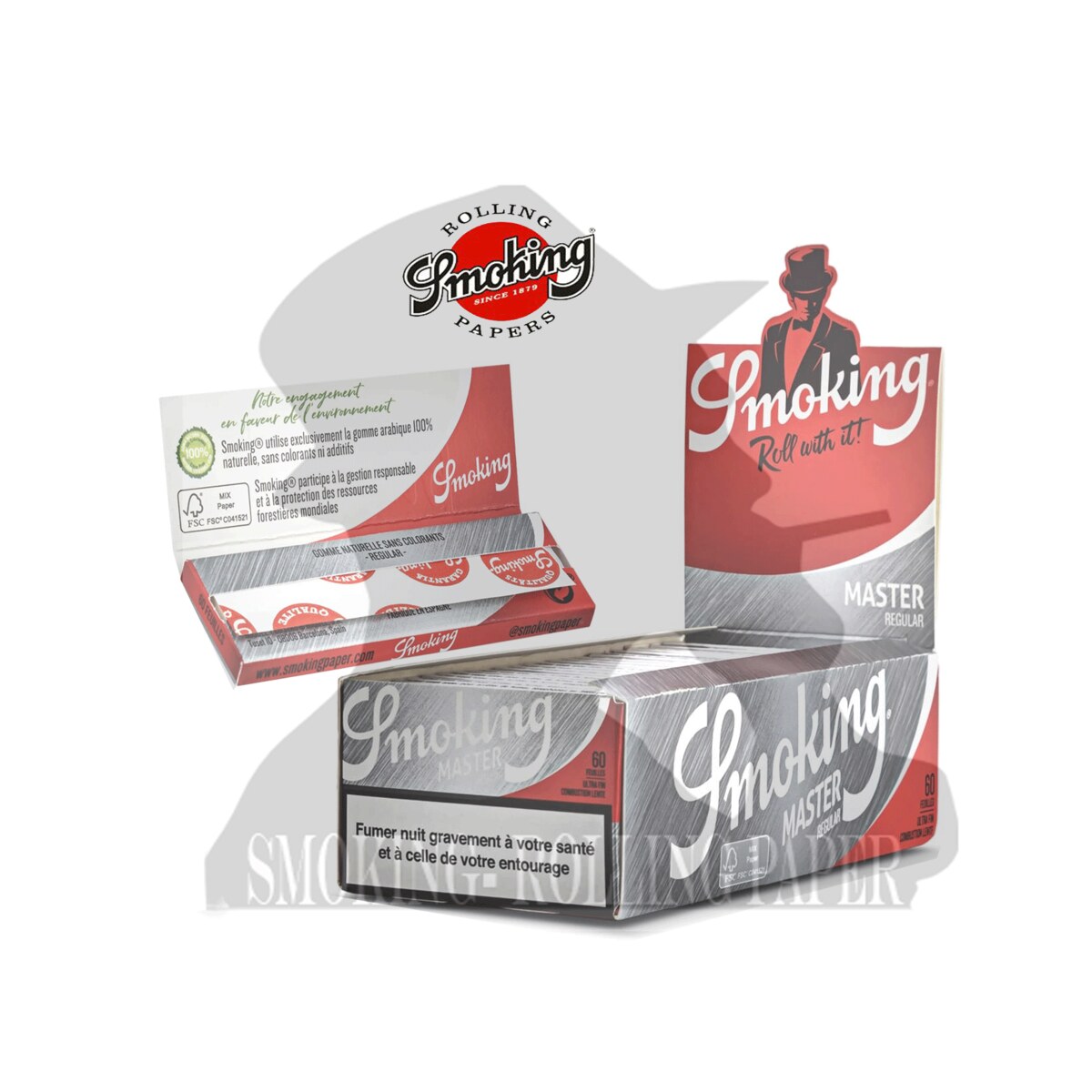 Cartine Smoking Master Corte Regular Argento – Scatola da 50 Libretti | Foto principale prodotto Cartine Smoking Master Corte Regular Argento – Scatola da 50 Libretti