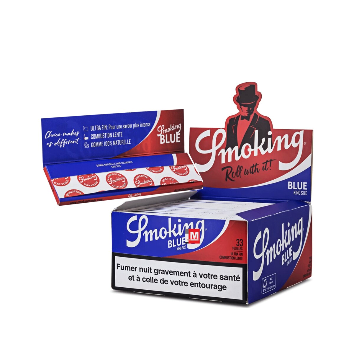 Smoking Cartine Blu King Size Slim Blue Lunghe Box Da 50 Libretti | Foto principale prodotto Smoking Cartine Blu King Size Slim Blue Lunghe Box Da 50 Libretti