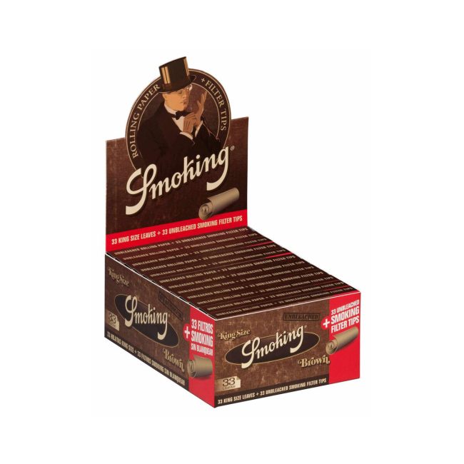 Smoking Cartine Brown King Size + Filtri – 24 Libretti | Foto dettaglio Smoking Cartine Brown King Size + Filtri – 24 Libretti dettaglio prodotto