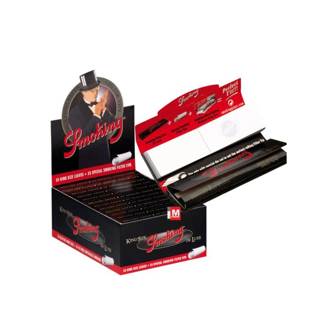 Smoking Cartine Deluxe King Size + Filtri – 24 Libretti | Foto principale prodotto Smoking Cartine Deluxe King Size + Filtri – 24 Libretti