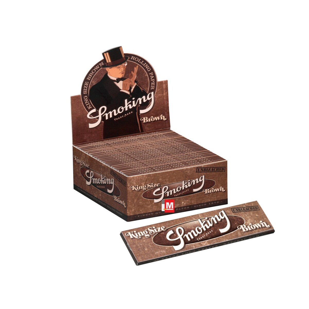 Smoking Cartine Marrone King Size Slim – Box da 50 Libretti