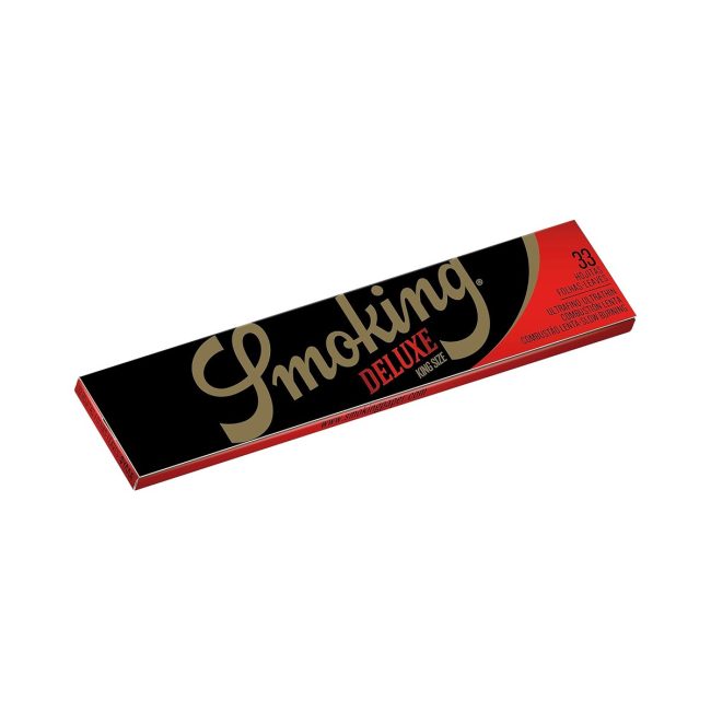 Smoking Deluxe Black King Size Slim Rolling Papers – 50 Booklets – product detail