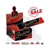 Smoking Deluxe Black King Size Slim Rolling Papers – 50 Booklets