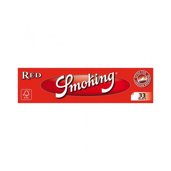 Smoking Cartine Red King Size Slim Rosso – Scatola da 50 Libretti dettaglio prodotto