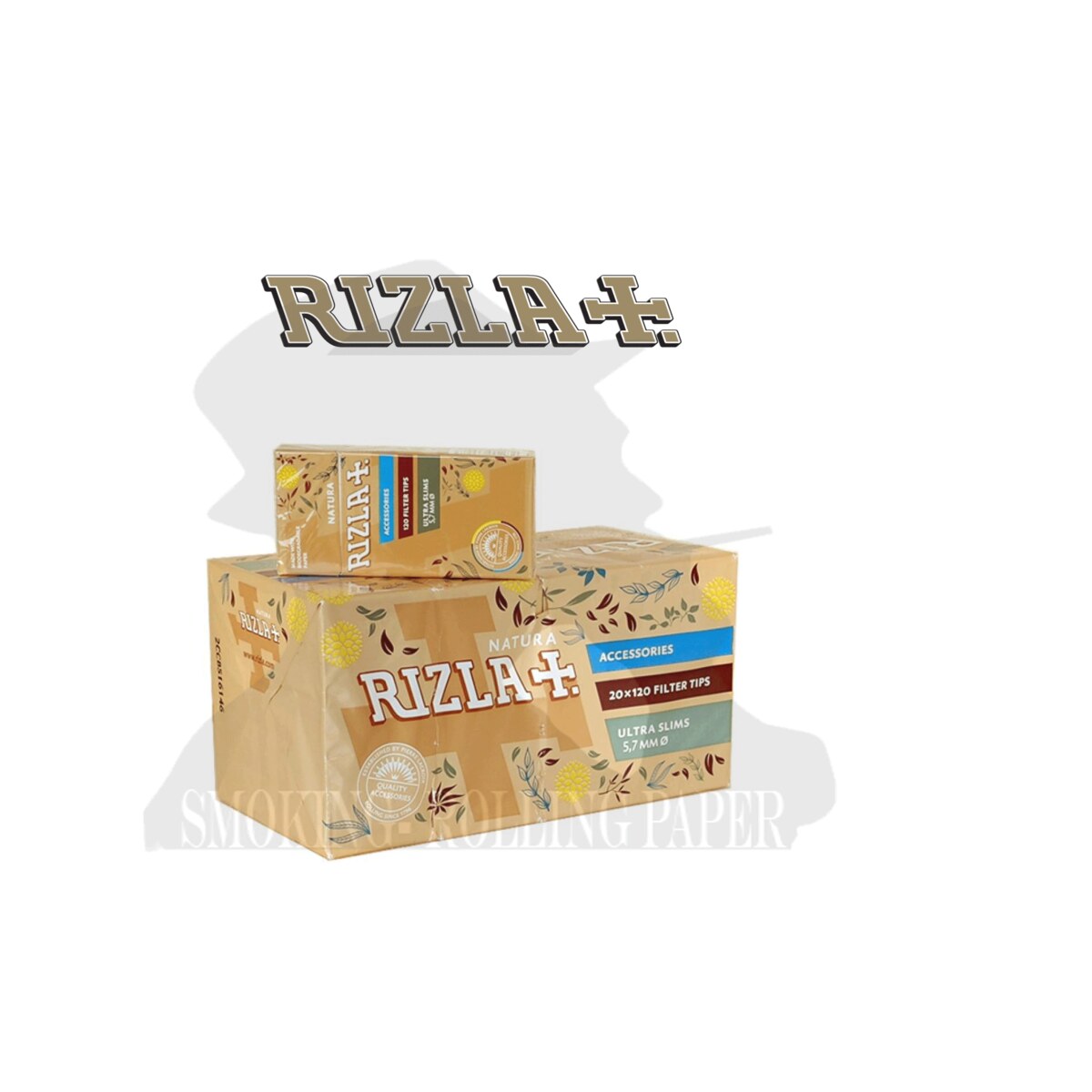 Rizla Filtri Natura Extra Slim 5,7 mm Ecco – Astuccio da 120 Filtrini