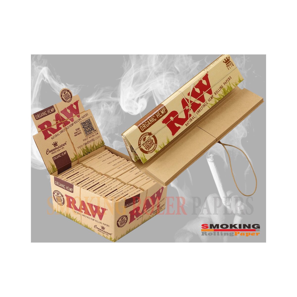 Cartine RAW Organic King Size Connoisseur con Filtri