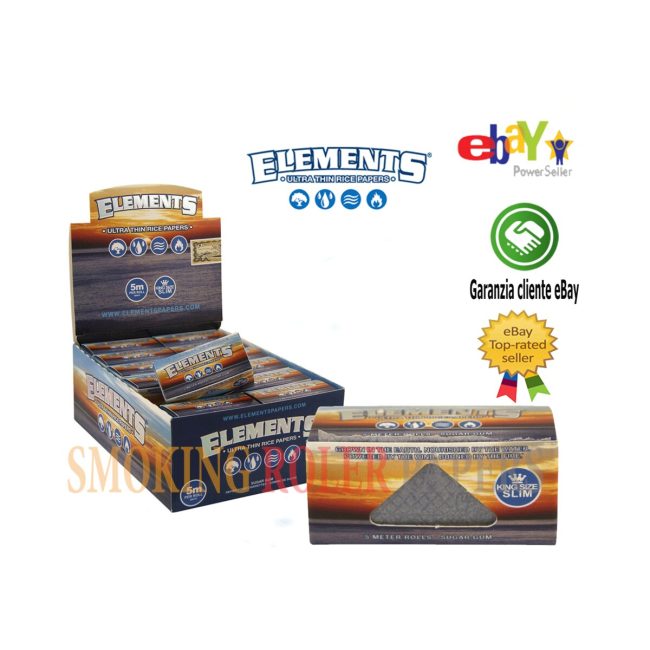 Elements Rotoli Ultra Sottili – Rolls 5 Metri King Size Slim 24 Rotoli | Foto principale prodotto Elements Rotoli Ultra Sottili – Rolls 5 Metri King Size Slim 24 Rotoli