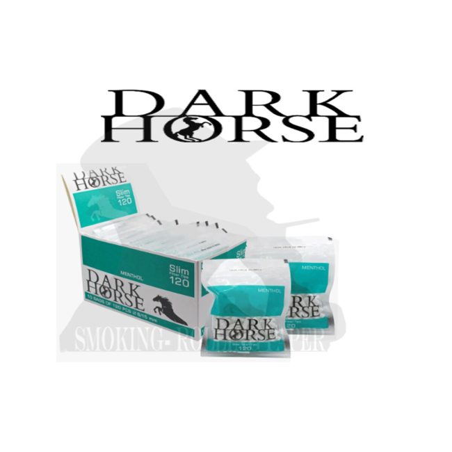 Dark Horse Slim 6 mm Menthol Filters – 10 Bags of 120 Filters | Main product image Dark Horse Slim 6 mm Menthol Filters – 10 Bags of 120 Filters