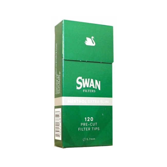 Swan Filtri Extra Slim 5,7 mm Mentolo In Cannuccia – 120 Filtrini | Foto dettaglio Swan Filtri Extra Slim 5,7 mm Mentolo In Cannuccia – 120 Filtrini dettaglio prodotto