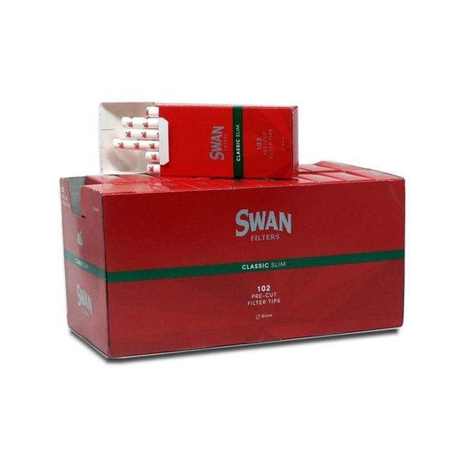 Swan Filtri Red Classic Slim 6mm Poppatips – Confezione 20 x 120 Filtrini | Foto principale prodotto Swan Filtri Red Classic Slim 6mm Poppatips – Confezione 20 x 120 Filtrini