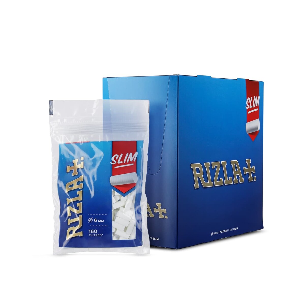 Rizla Filtri Slim 6mm in Spugna – Busta da 150 Filtri