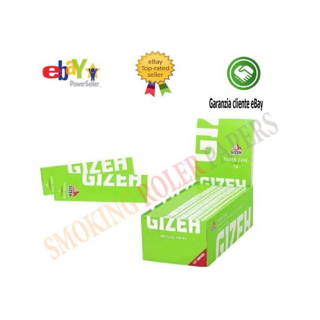 Gizeh Super Fine Verde – Cartine Corte – Scatola da 50 Libretti | Foto principale prodotto Gizeh Super Fine Verde – Cartine Corte – Scatola da 50 Libretti