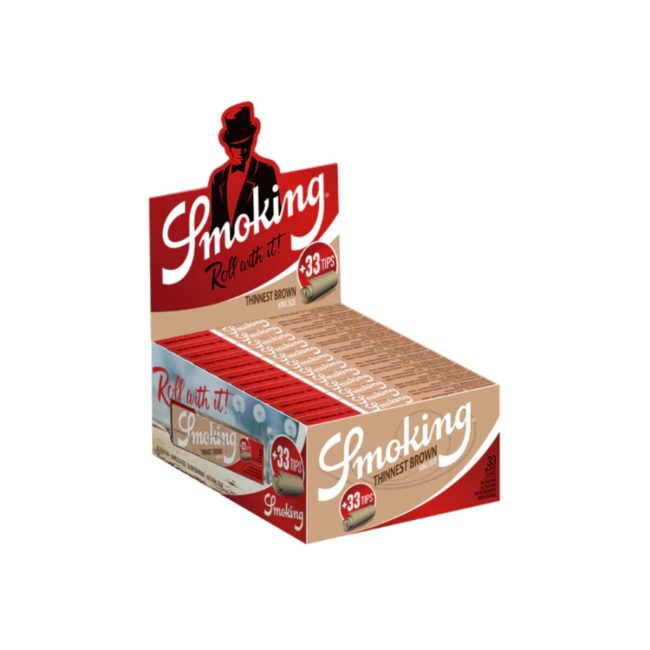 Cartine Smoking Thinnest Brown King Size con Filtri – 24 Libretti | Foto principale prodotto Cartine Smoking Thinnest Brown King Size con Filtri – 24 Libretti