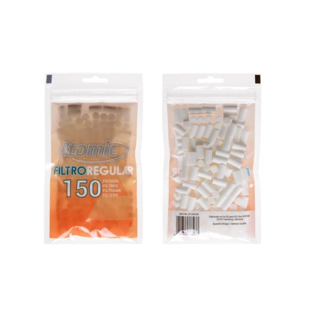 Atomic Filtri Regular 8mm – Busta da 150 Filtrini dettaglio prodotto
