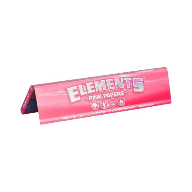 Cartine Elements Rosa Pink King Size Slim Zuccherine – 50 Libretti | Foto dettaglio Cartine Elements Rosa Pink King Size Slim Zuccherine – 50 Libretti dettaglio prodotto