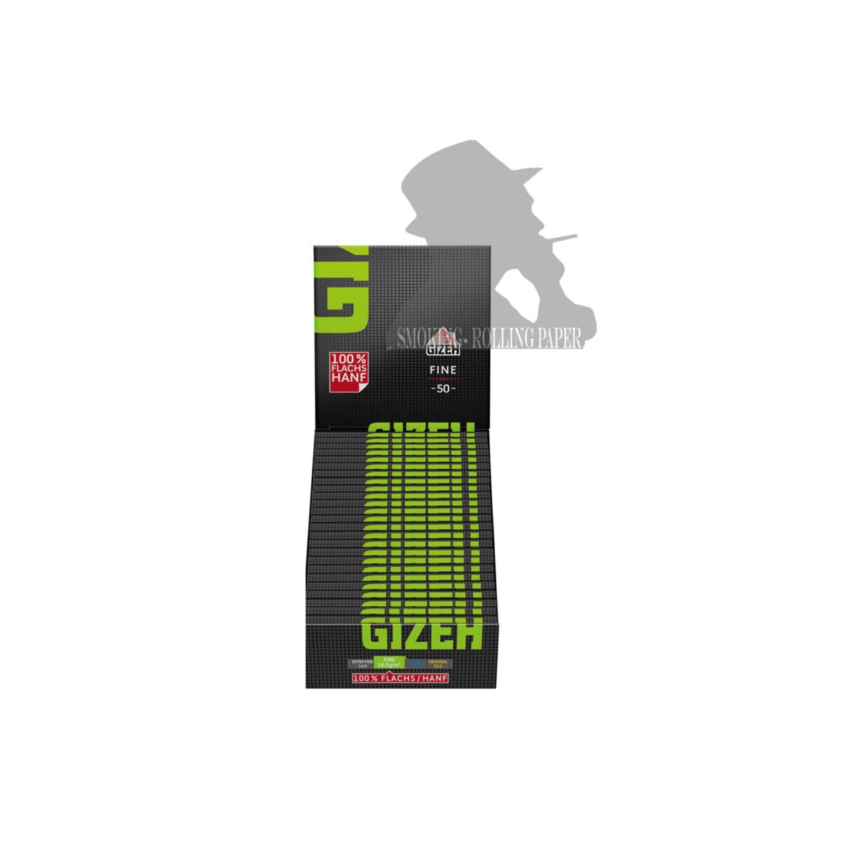 Gizeh Fine Black Regular Rolling Papers – 25 Booklets