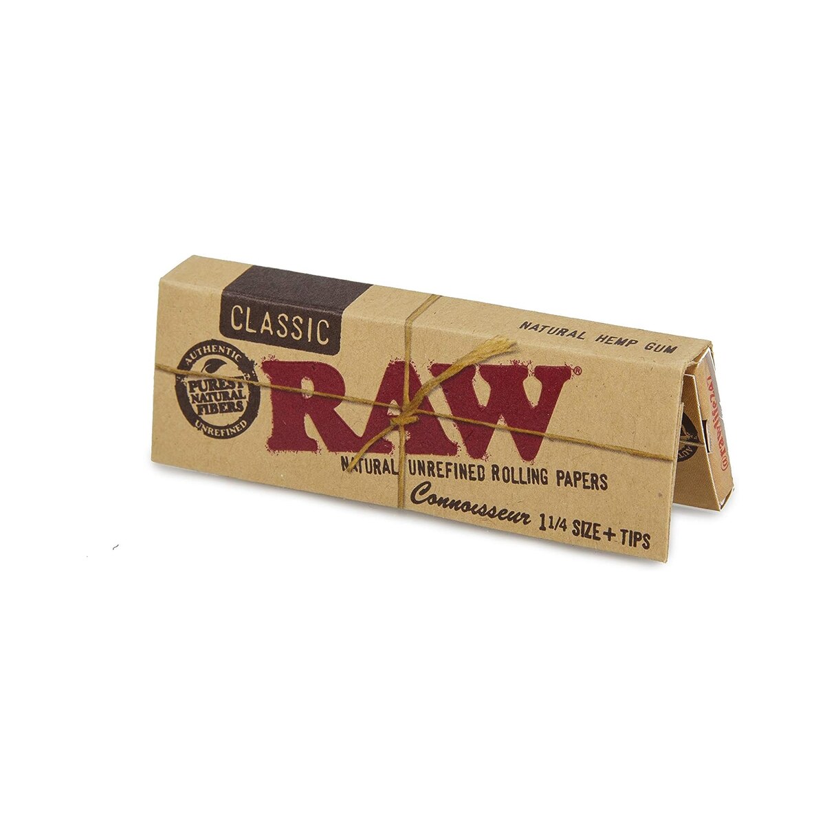 RAW Medium 1¼ Classic Connoisseur Regular Rolling Papers with Filters – 24 Booklets | Product image 1 RAW Medium 1¼ Classic Connoisseur Regular Rolling Papers with Filters – 24 Booklets – product image 1