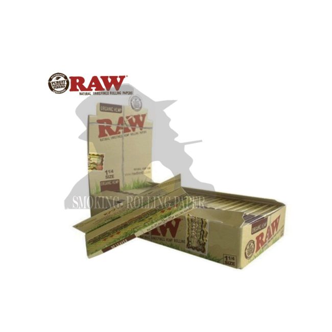 Cartine RAW Organic Medium 1¼ Hemp Corte – Scatola da 24 Libretti | Foto principale prodotto Cartine RAW Organic Medium 1¼ Hemp Corte – Scatola da 24 Libretti