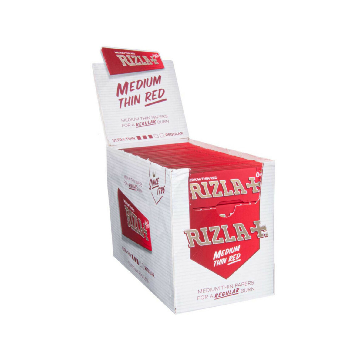 Cartine Rizla Rossa Red Corte Regolare Sigarette Scatola Da 100 Libretti
