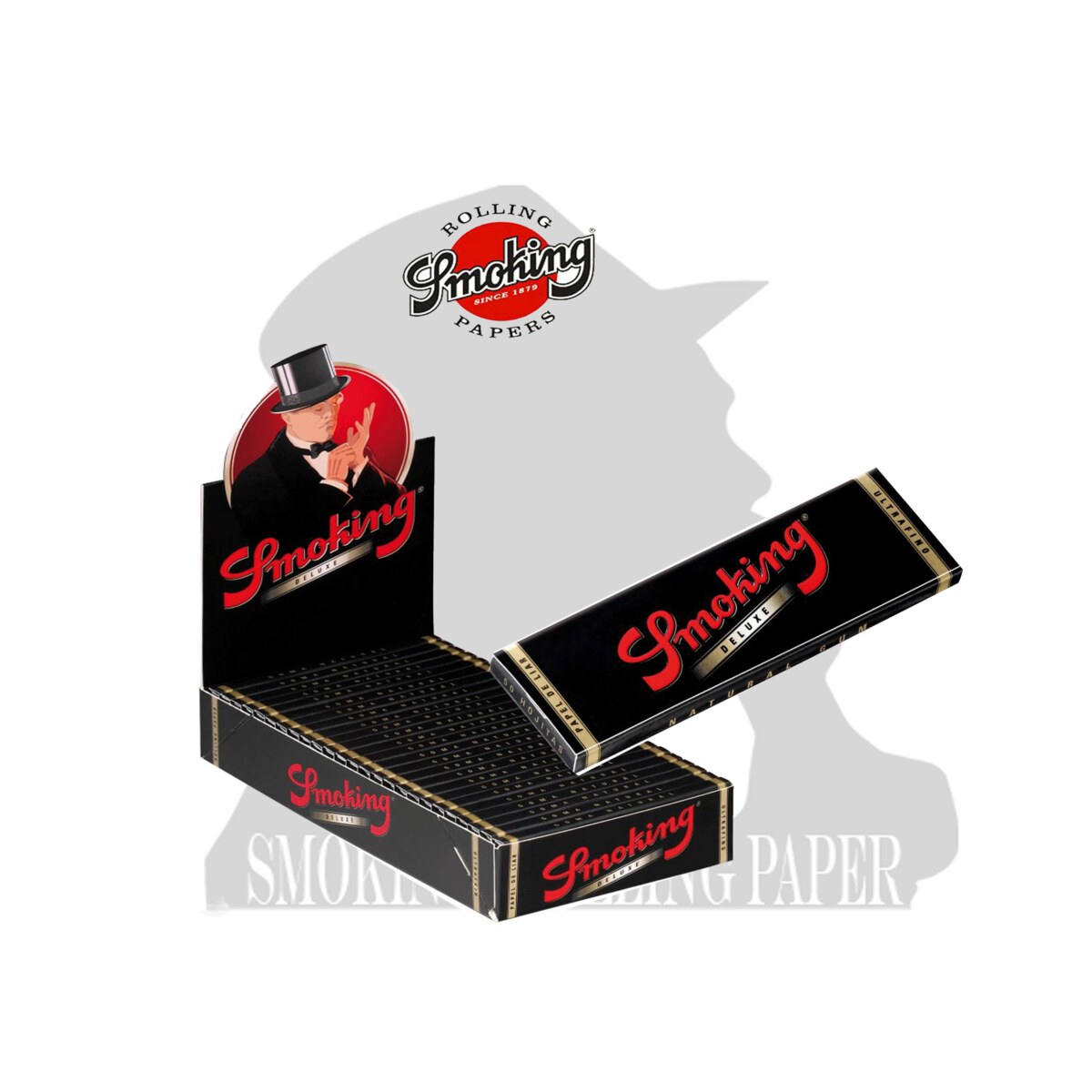 Cartine Smoking Deluxe Medium Size 1¼ – Scatola da 25 Libretti