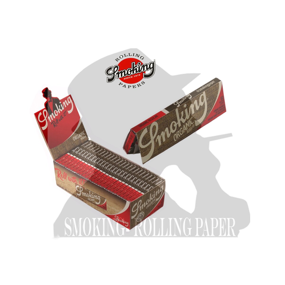 Cartine Smoking Organic Corte in Canapa 100% – Regular – Scatola da 50 Libretti