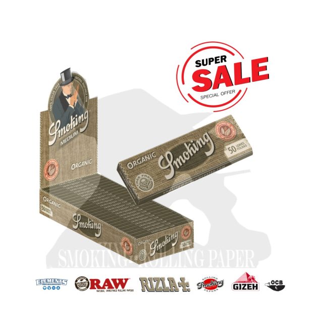 Cartine Smoking Organic Medium Corte 1¼ – Eco Biologica – Scatola da 25 Libretti | Foto principale prodotto Cartine Smoking Organic Medium Corte 1¼ – Eco Biologica – Scatola da 25 Libretti
