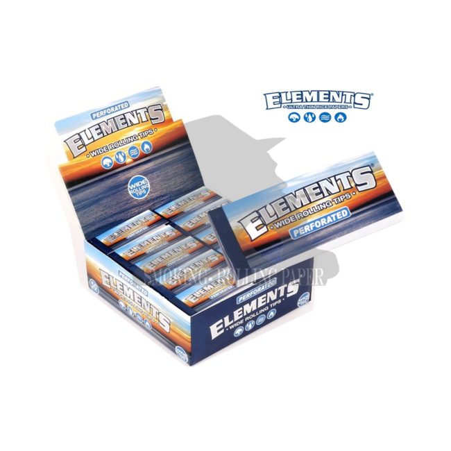 Elements Wide Long King Size Perforated Paper Tips – 50 Booklets | Main product image Elements Wide Long King Size Perforated Paper Tips – 50 Booklets