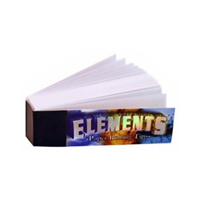 Elements Wide Slim Unperforated Paper Tips – 50 Booklets | Product image 1 Elements Wide Slim Unperforated Paper Tips – 50 Booklets – product image 1