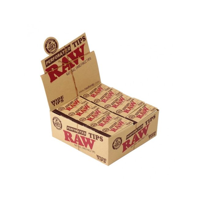 Filtri In Carta Raw Wide Tips King Size LUNGHE PERFORATED Tips In Carta Filtro Da 50 Blocchetti | Foto principale prodotto Filtri In Carta Raw Wide Tips King Size LUNGHE PERFORATED Tips In Carta Filtro Da 50 Blocchetti