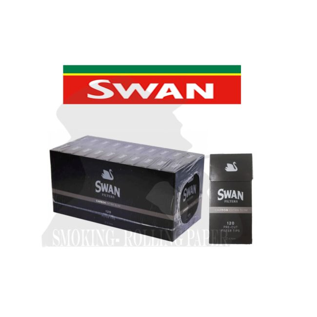 Filtri Swan Ultra Slim 5.7mm Carboni Characoal 20 Confezioni Da 120 Filtrini | Foto principale prodotto Filtri Swan Ultra Slim 5.7mm Carboni Characoal 20 Confezioni Da 120 Filtrini