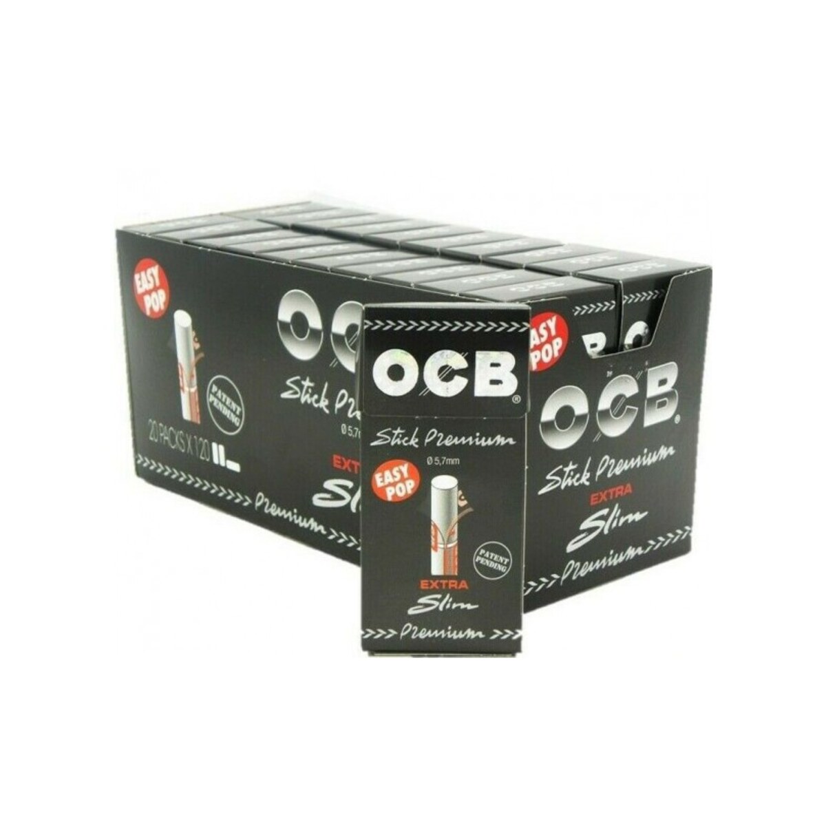OCB Filtri Ultra Extra Slim 5,7mm – 20 Scatole da 120 Filtrini