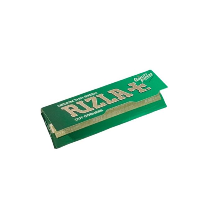 Rizla Cartine Green Corte – Verde Regular – Scatola da 50 Libretti