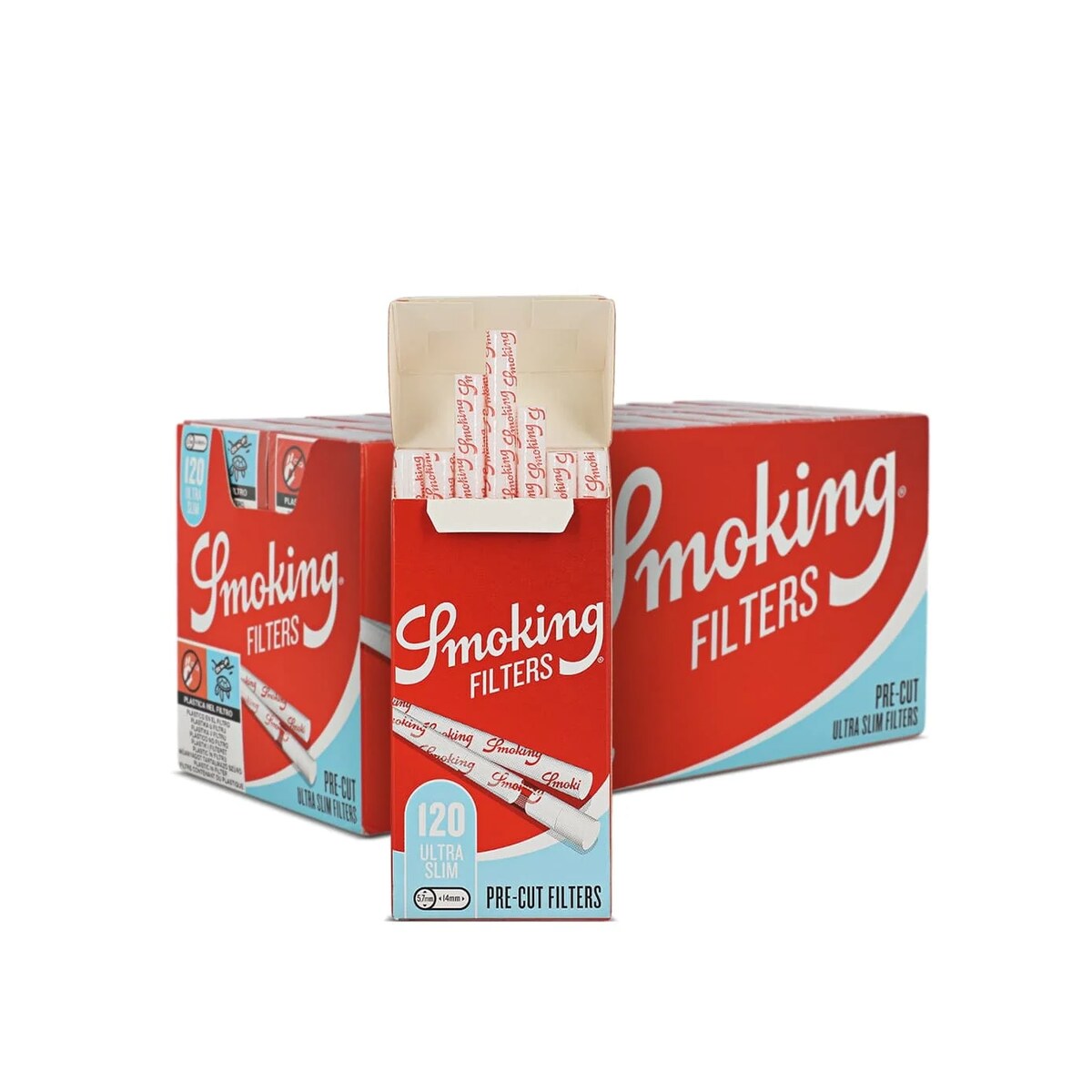 Smoking Filtri Ultra Slim 5.7mm – In Stick (Astucci) da 120 Filtri | Foto principale prodotto Smoking Filtri Ultra Slim 5.7mm – In Stick (Astucci) da 120 Filtri