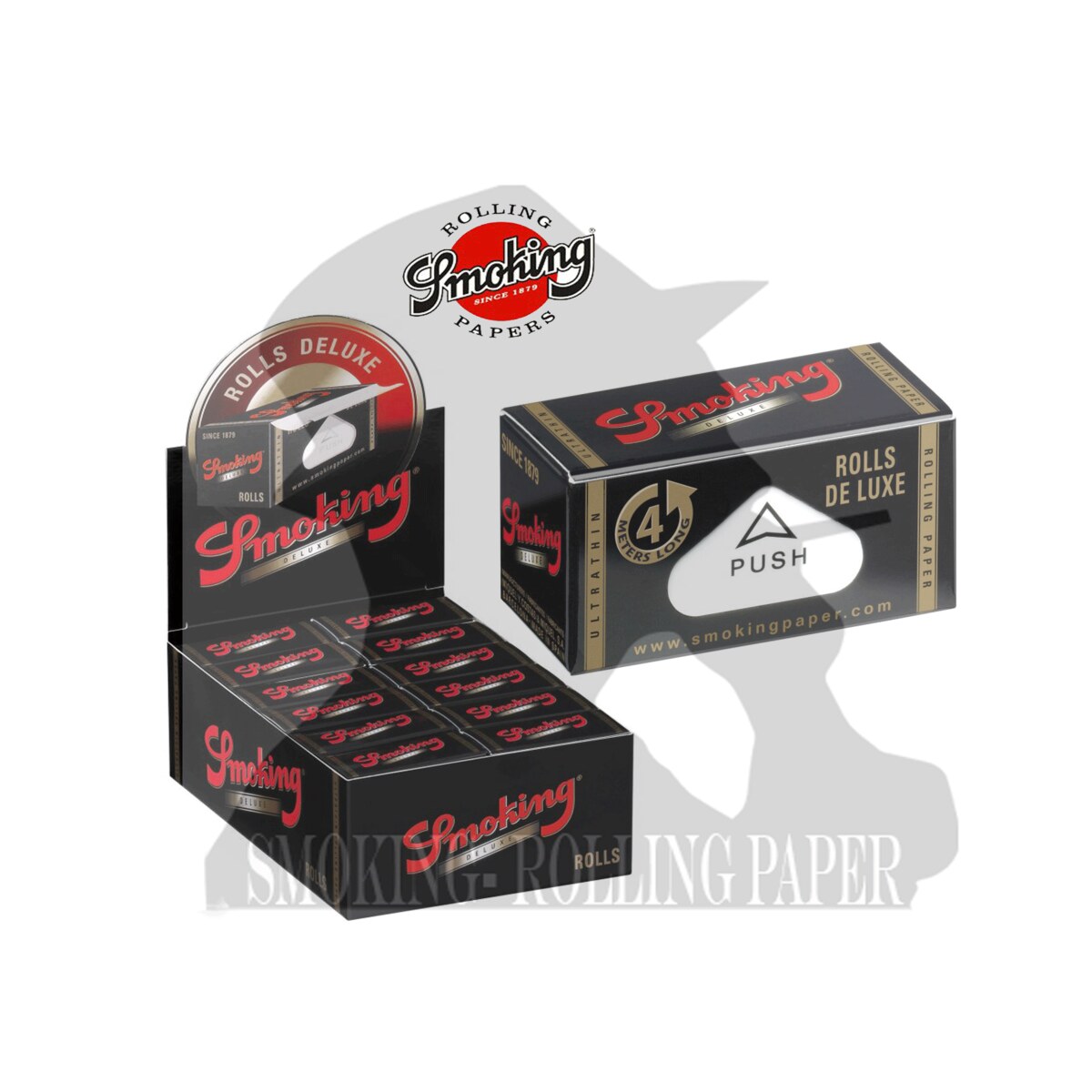 Cartine Smoking Deluxe Rolls King Size Slim – 24 Rotoli