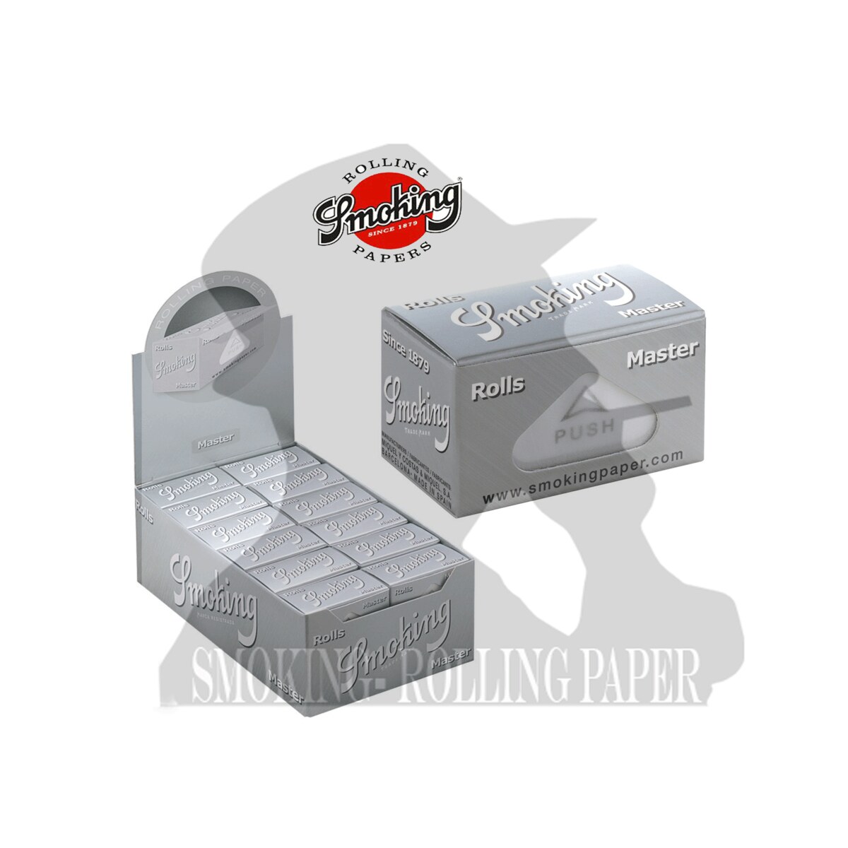 Cartine Smoking Master Rolls King Size Slim De Luxe – 24 Rotoli