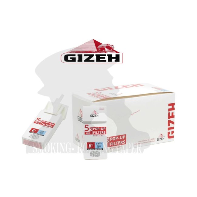 Filtri Gizeh Extra Slim 5,5mm Pop Up 20 Astucci Da126 Filtrini | Foto principale prodotto Filtri Gizeh Extra Slim 5,5mm Pop Up 20 Astucci Da126 Filtrini