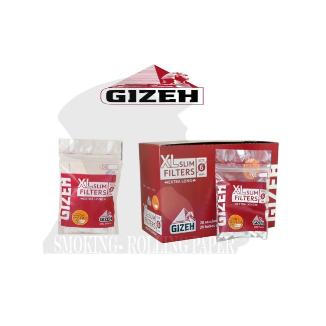 Gizeh Slim XL Long 6 mm Filters – 100 Filters | Main product image Gizeh Slim XL Long 6 mm Filters – 100 Filters