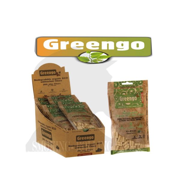 Greengo Filtri Slim 6mm ECO – Cellulosa Biodegradabile – 200 Filtrini
