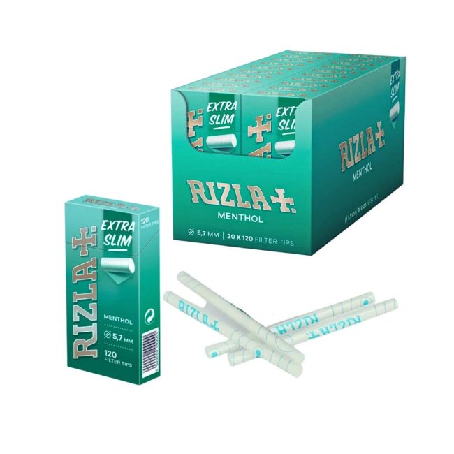 Rizla Menthol Ultra Slim 5.7 mm Pop Tips Filter Sticks – 120 Filters