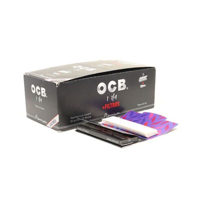 Cartine OCB Premium 1 1/4 con Filtri In Carta – 24 Libretti
