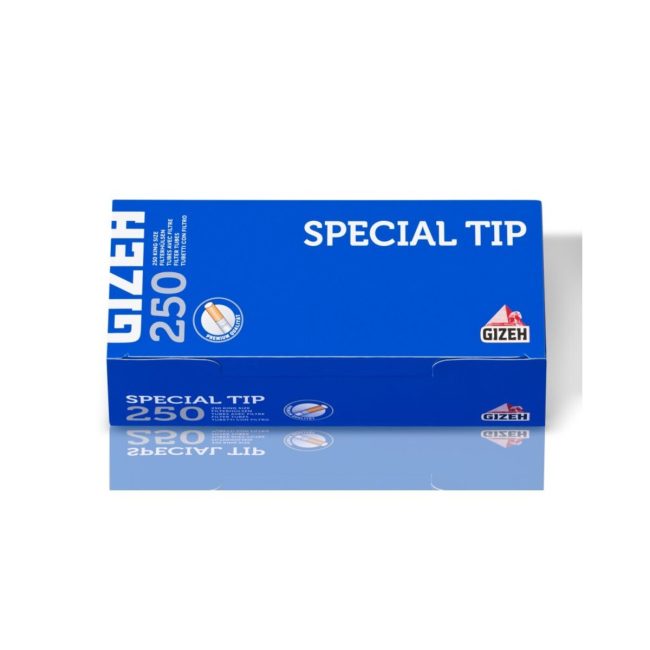 Gizeh Tubetti Special Tip King Size 250er 8mm con Filtro – 4 x Box da 250 Tubi Vuoti per Sigarette (Totale 1000) | Foto principale prodotto Gizeh Tubetti Special Tip King Size 250er 8mm con Filtro – 4 x Box da 250 Tubi Vuoti per Sigarette (Totale 1000)