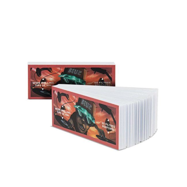 BEUZ DJ King Size Wide Cardboard Paper Tips – 40 Booklets | Product image 1 BEUZ DJ King Size Wide Cardboard Paper Tips – 40 Booklets – product image 1